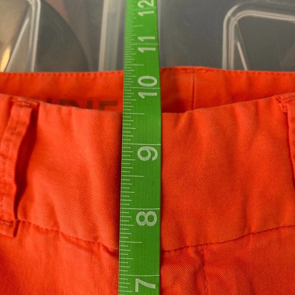 J. Crew Pants Womens Sz 00 Andi Orange Cotton Stretch Slim Fit Cropped Leg Chino - Picture 11 of 13
